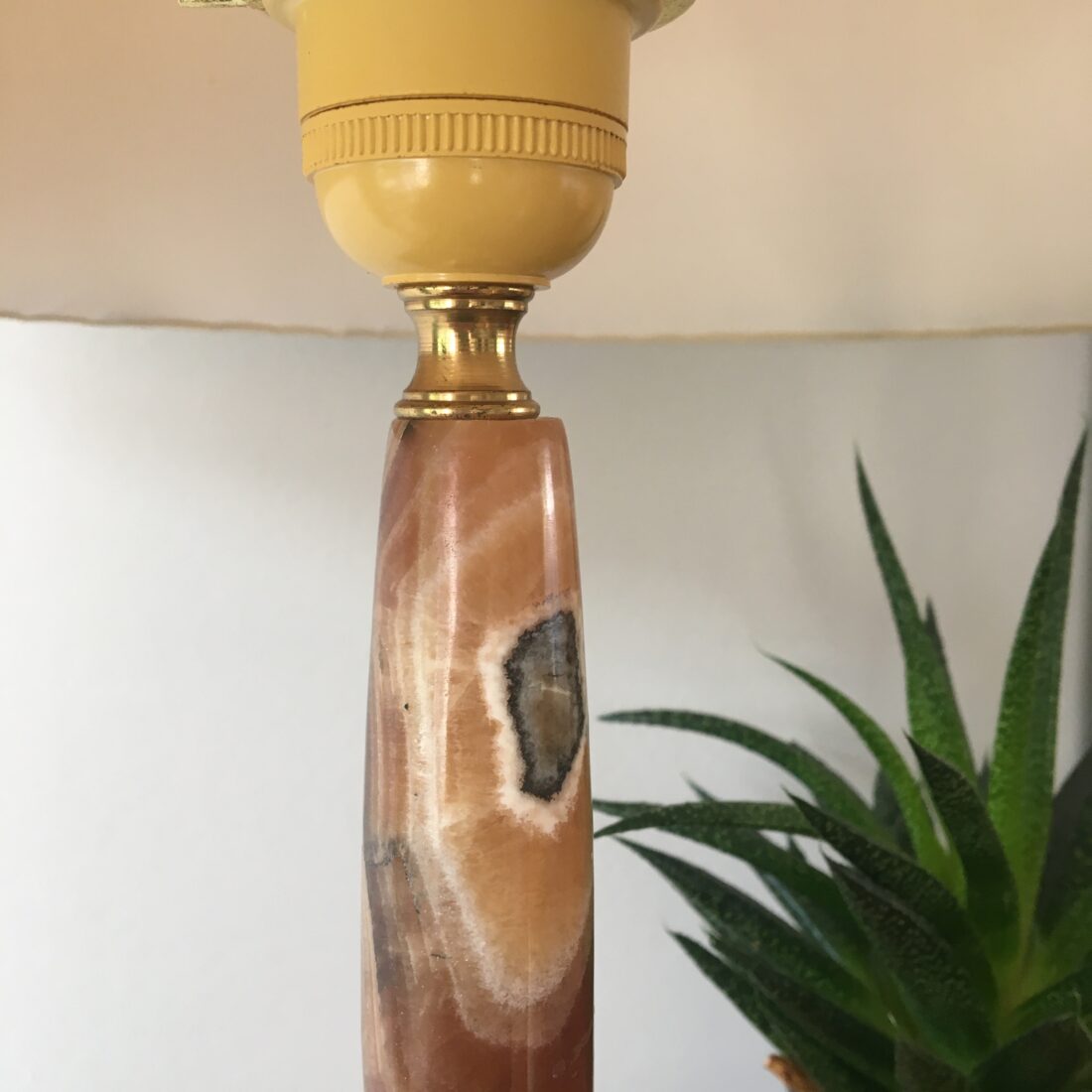 Vintage marmeren tafellamp