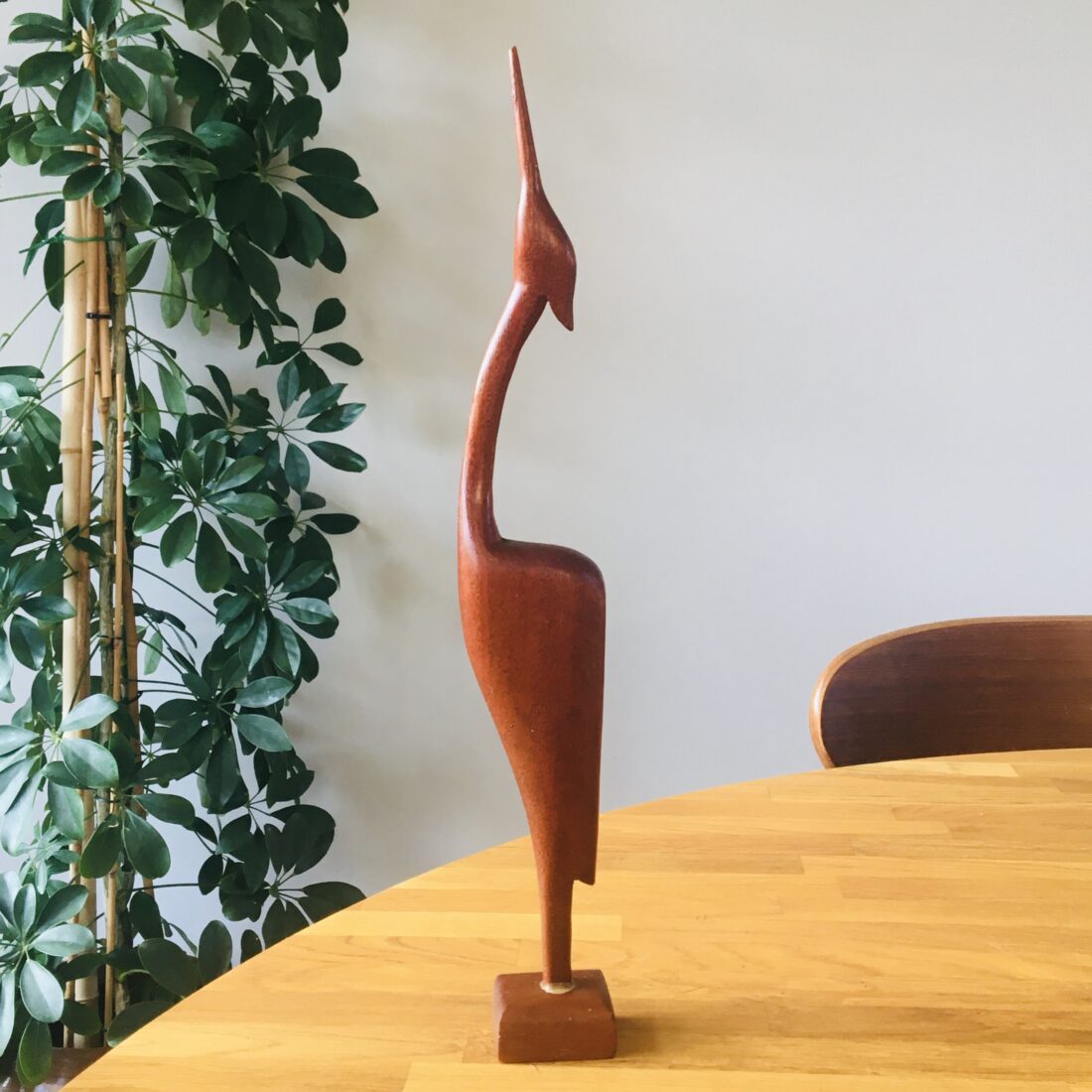 Vintage houten vogel teak