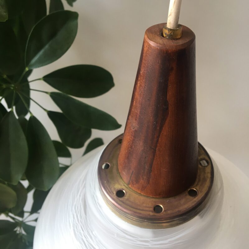 Vintage hanglamp melkglas