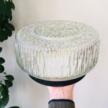 Vintage plafondlamp glas