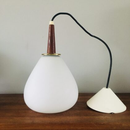 Vintage melkglas hanglamp