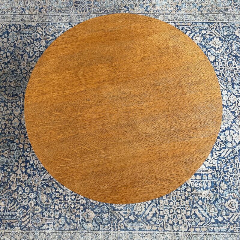 Vintage salontafel rond hout