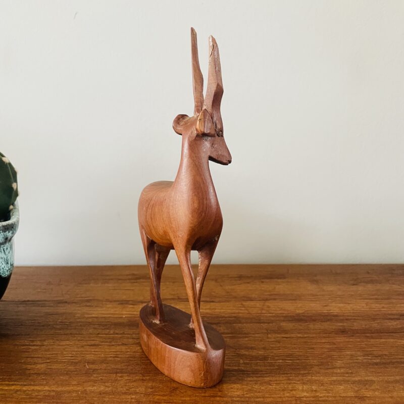 Vintage houten hert antilope