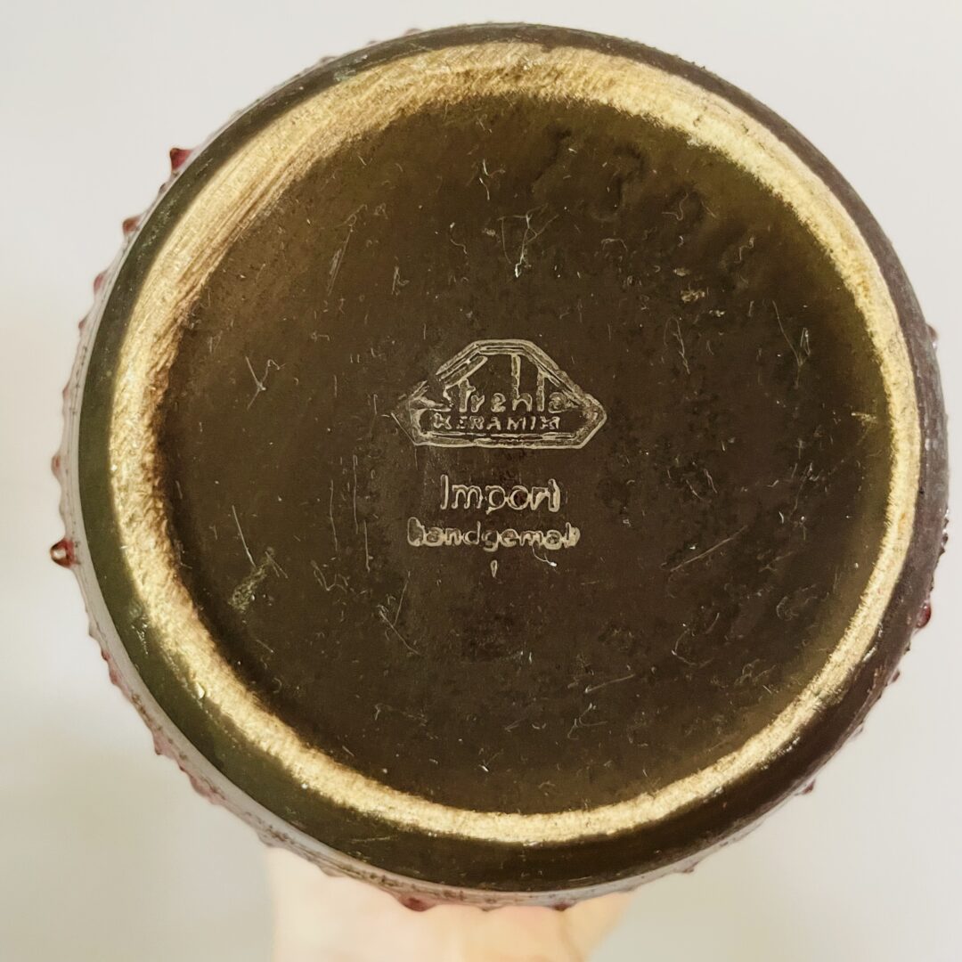 Vintage Strehla import vaas 1304 - 20 cm - Afbeelding 6